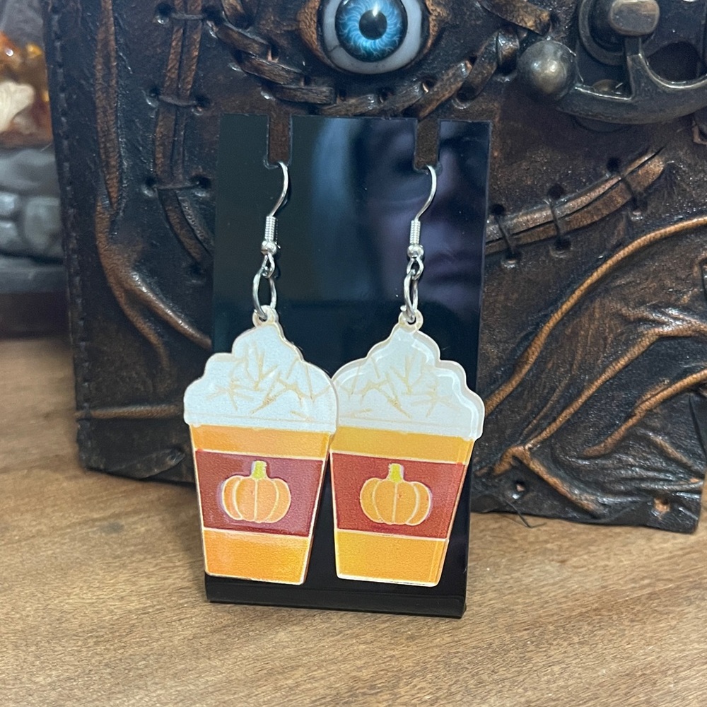 Pumpkin Spice Latte Earrings